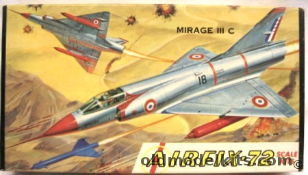 Airfix 1/72 Mirage IIIC - Craftmaster Issue, 9-49 plastic model kit